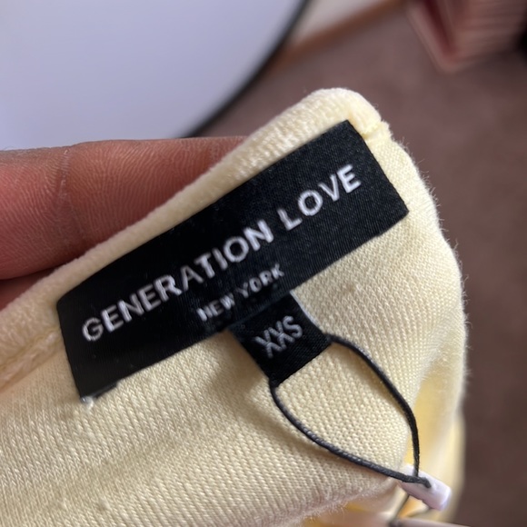 Generation love Aristarchus winter dress women sizes XXS/S yellow new with tag - Picture 5 of 7